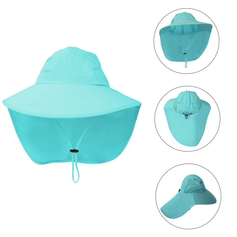 Casquette Soleil Enfant Anti-UV Happy Cherry - Protège Nuque Amovible, Respirante Pour Randonnée Plage