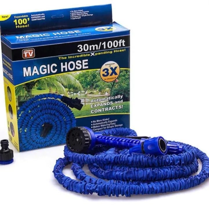100Ft 30M Magic Hose Pipe Expandable Garden Hose with Spray Gun Flexible Water Hose for Car Washing Pool Filling Plant Watering