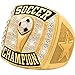 Crown Awards Soccer Rings, Gold Deluxe Soccer Champion Ring, Size 8 Prime