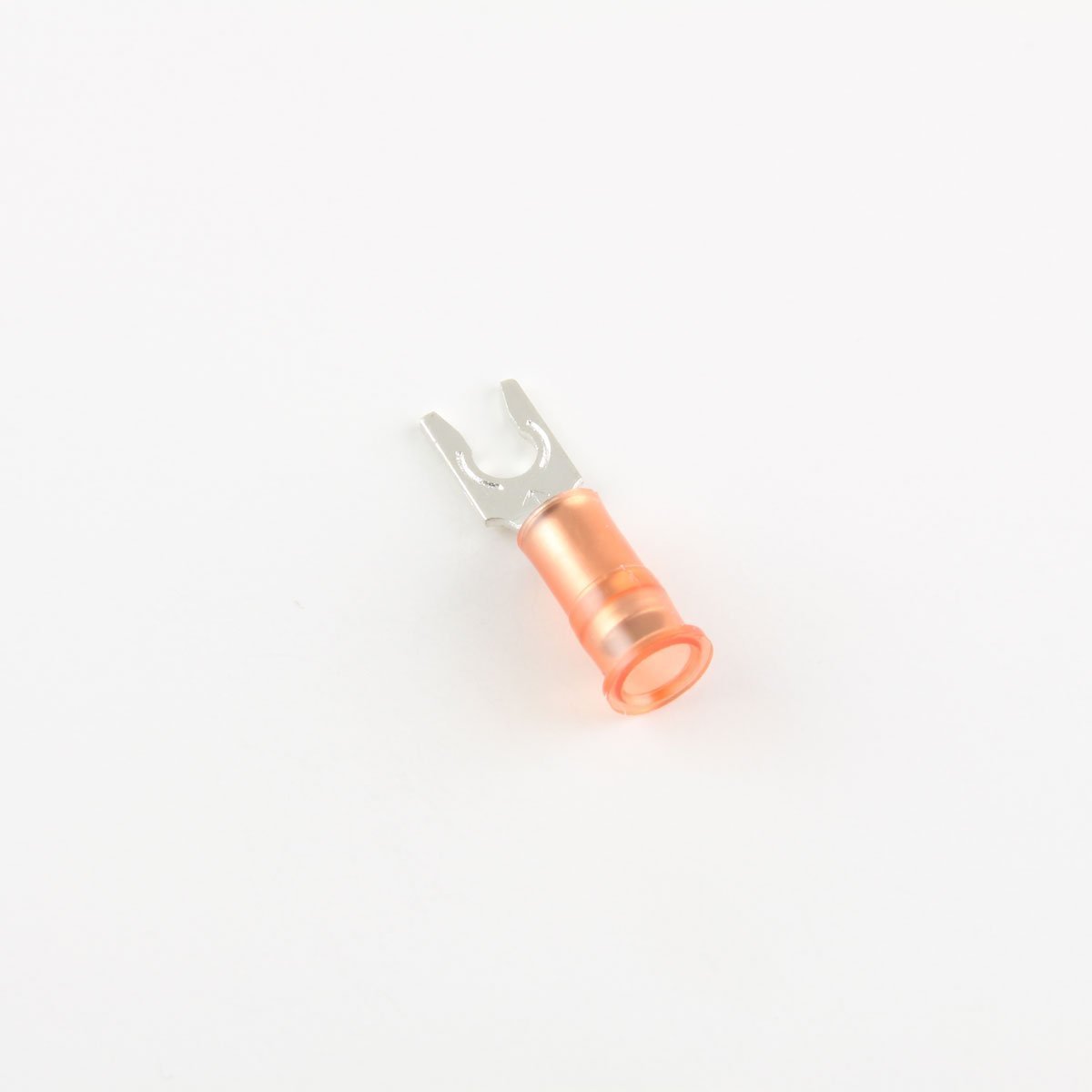 22-18 Ga. Nylon-Insulated Snap-Spade Fork Terminals, #6 Stud - (Pack of 50)