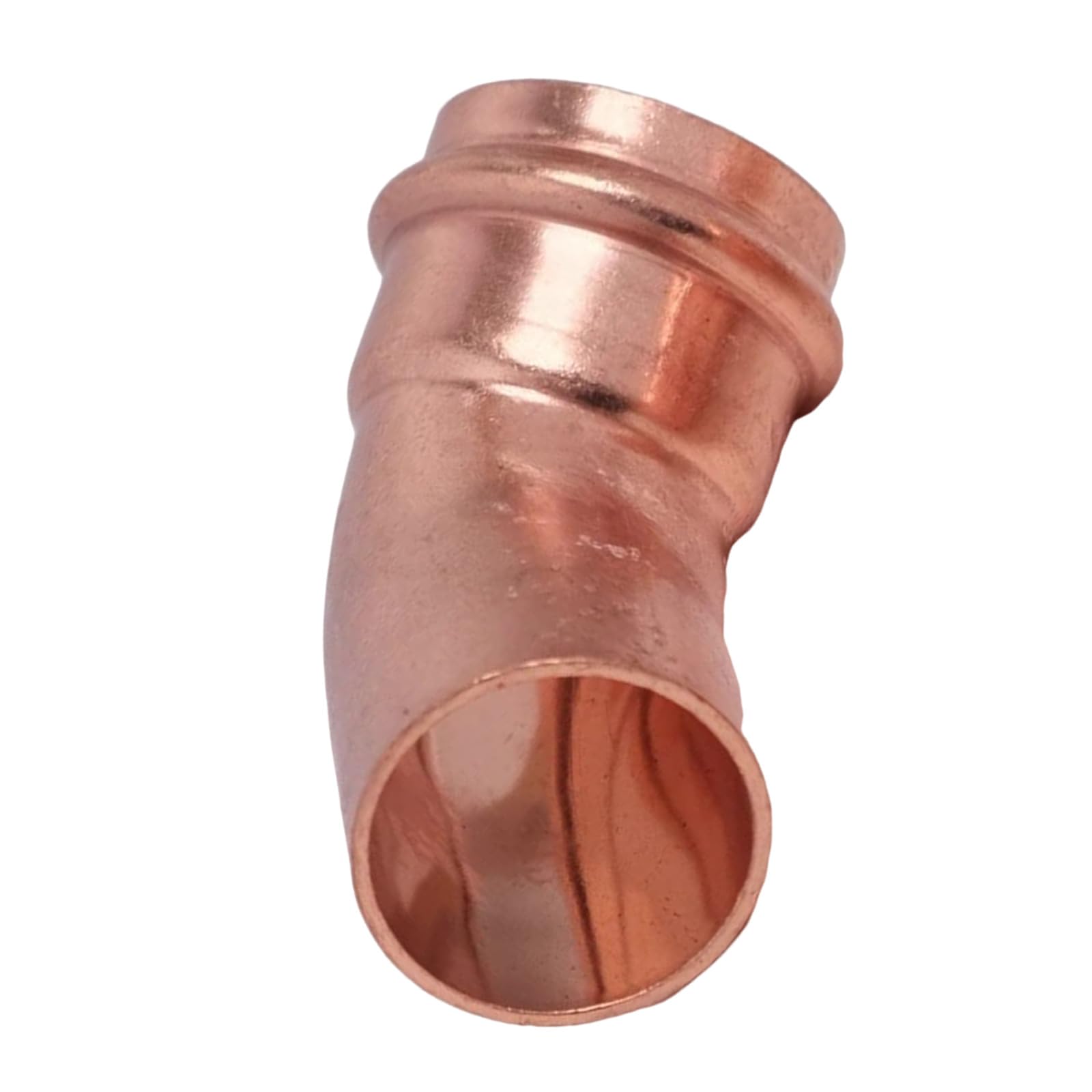 Elnwnnkc 1-1/4" 45 Degree V Shape Copper Elbow Water Heating Fittings Joint For Efficient Plumbing Connection Water Heating Fittings Joint