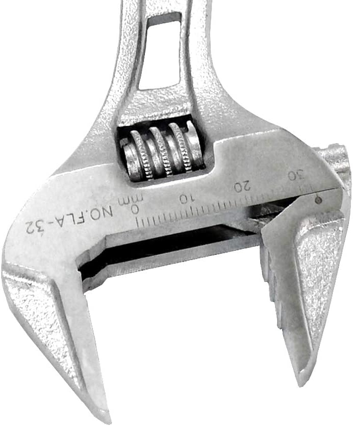 FUJIYA Tools, FLS-32G-F, Short Adjustable Wrench with Grip