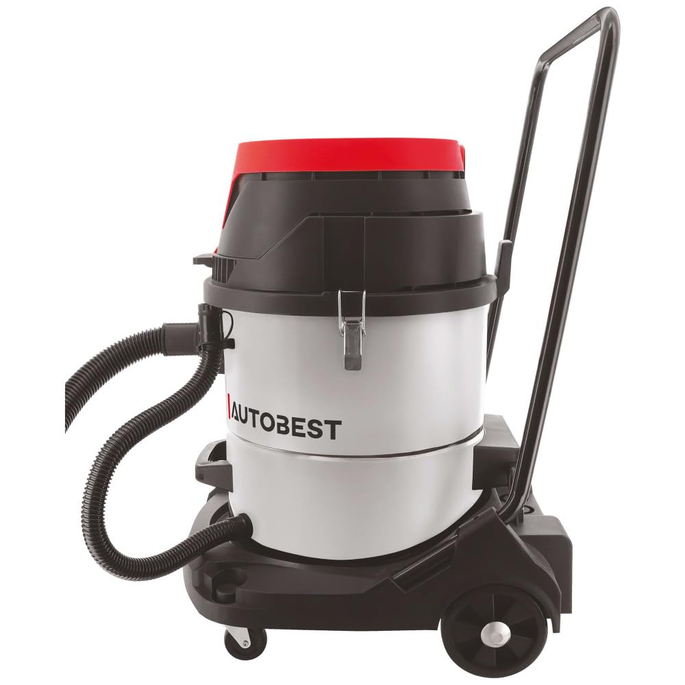 Aspirateur eau et poussières 60 litres - 3000W - 3 niveaux de puissance d'aspiration - filtre HEPA - Câble 5m - Flexible 4m