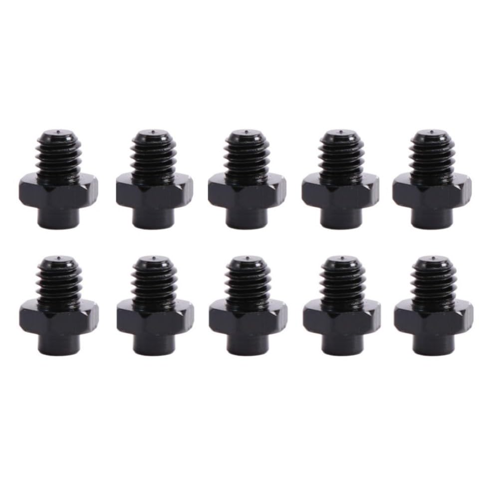 Pokinge 10Pcs Bicycle Pedal Bolts Aluminum Alloy Road Bike Anti-Skid Nail M4 Anti Slide Screw Fixed Stud Mountain Bike Pedal Screws