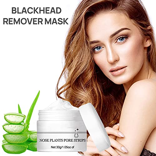 Nose Plant Pore Strips,Blackhead Remover Mask Pore Strips,60 G Black Head Remover Mask & 120 Pcs Nose Strips,Deep Cleansing Peel Off Mask Nose Plants Pore Strips For Remove Blackheads And Shrink Pores #TOP1