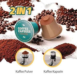 Espresso Machine 20 Bar, 2 IN 1 Coffee Machine with Milk Frother Steam Wand, Powder & Capsule Espresso Maker mit 1500 ml Water Tank, 120V Expresso Coffee Machine for Cappuccino Latte - Black Espresso Machine 20 Bar 2 IN 1 Coffee Machine with Milk Frother Steam Wand Powder Capsule Espresso Maker mit 1500 ml Water Tank 120V Expresso Coffee Machine for Cappuccino Latte Black