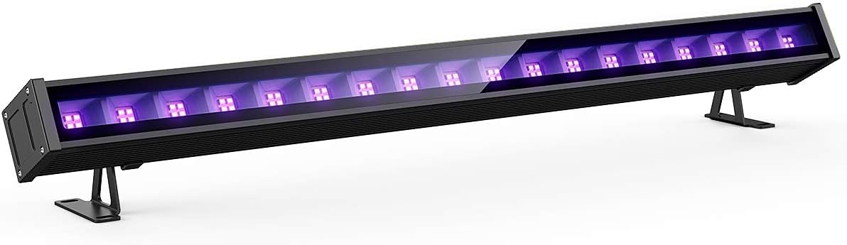 Onforu 45W UV LED Blacklight Bar with Plug, Ultroviolet Black Light Tube with Switch, Wall Lights for Dance Party, Stage Lighting, Body Paint, Photography, Fluorescent Poster, Neon Glow