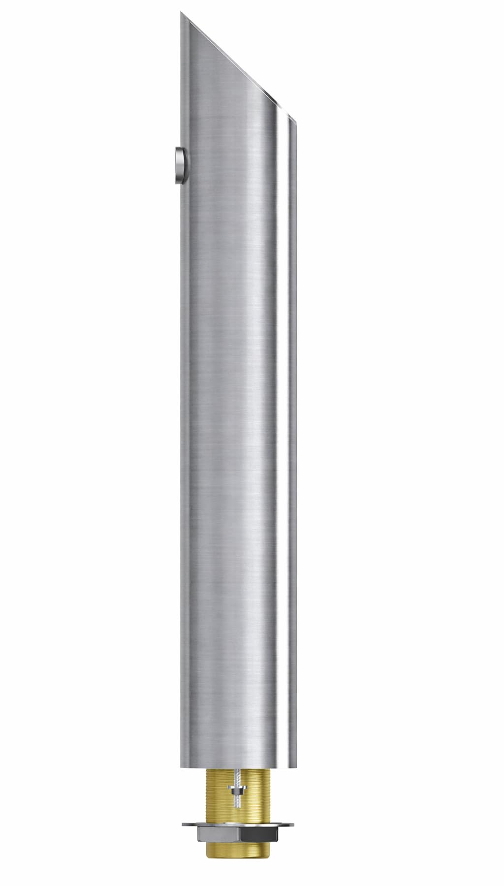 Schanksäule "Westworld" aus Edelstahl H 545mm Durchmesser 85mm mit Schankhahn & Schlauch