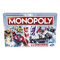 Hasbro Monopoly - Transformers Edition Board Game - Autobot and Decepticon Tokens - Optimus Prime, Bumblebee, Grimlock - 2-6 Players - Family Board Games and Toys for Kids - Ages 8+ Multicolor