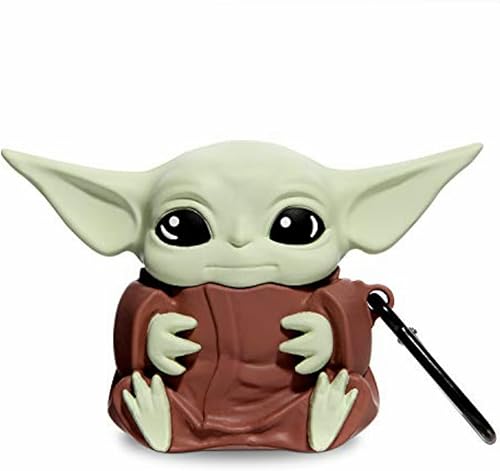 Miniatura 1 de Generic2 Bonita funda para AirPod 1 y 2 funda de silicona con llavero Baby Yoda