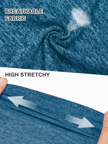 Image of Kimmery Workout Tops for Women Short Sleeve Shirts for Women Quick Dry Line Decor Yoga Tops