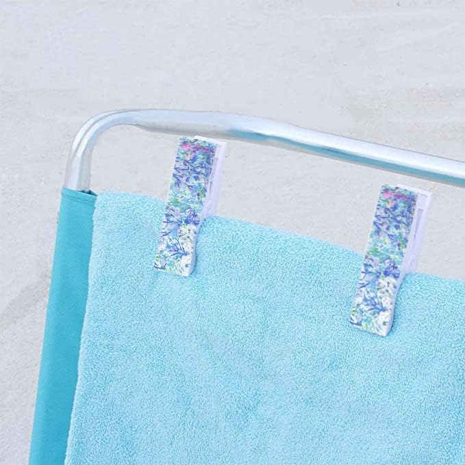 Lilly Pulitzer Water Resistant Vinyl Beach Day Pouch, Zipper Bag Includes Drink Hugger, Small Pouch, and Towel Clips - Image 8