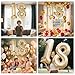 Champagne Gold Large Number 18 Balloon, 40 Inch Light Gold Foil Helium Number Balloons, Giant Mylar Number 18 Balloons for 18 Years Old Birthday Party Anniversary Decorations (Champagne Gold 18)