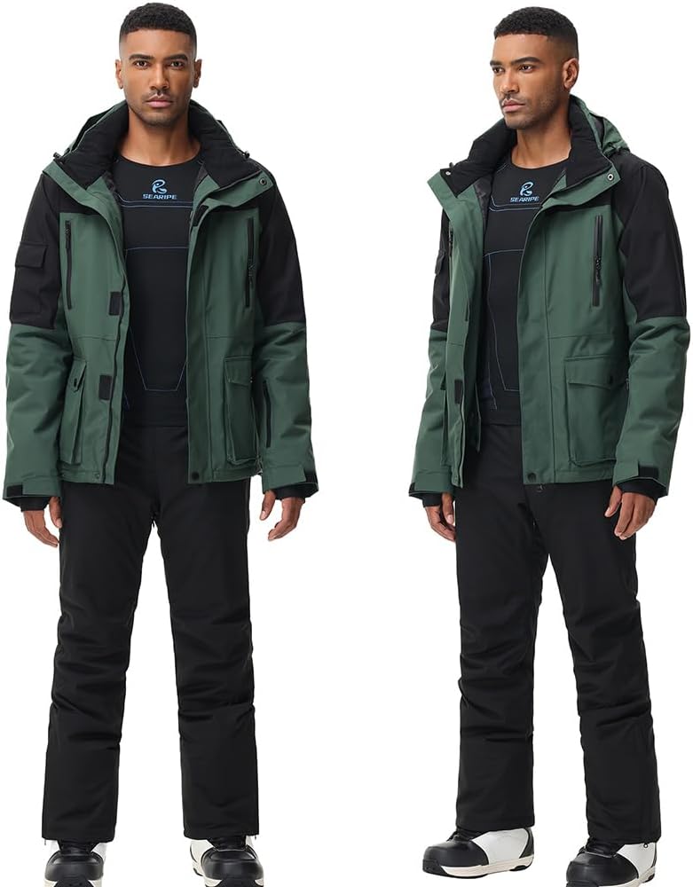 HOTIAN] スノーボードウェア 上下セット メンズ スキーウェア スノボ