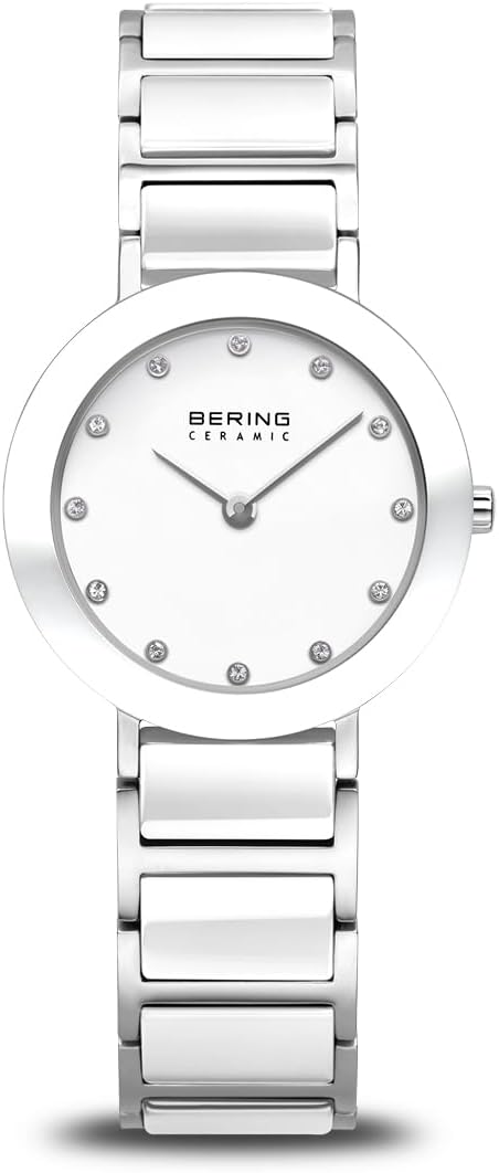 BERING dameshorloge quartz uurwerk - keramische collectie met roestvrij staal en saffierglas 11429-367