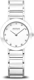 BERING Damen Quarz Uhr | Armbanduhr 29 mm Edelstahlgehäuse und Zifferblatt | Milanaisearmband | Saphierglas | 5 ATM | 11429