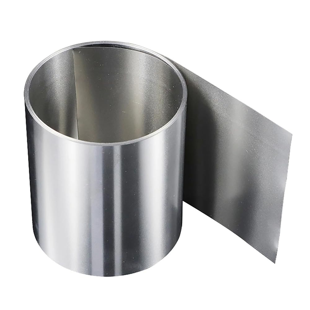 Folienstreifen aus Edelstahl 316, 1 m x 100 mm, dünnes Blech | Leicht zu schneiden, ideal for Reparaturen und Bastelarbeiten zu Hause(0.05x100x1000mm)