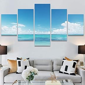 SIGNWIN 5 Panel Canvas Wall Art Modern Art...