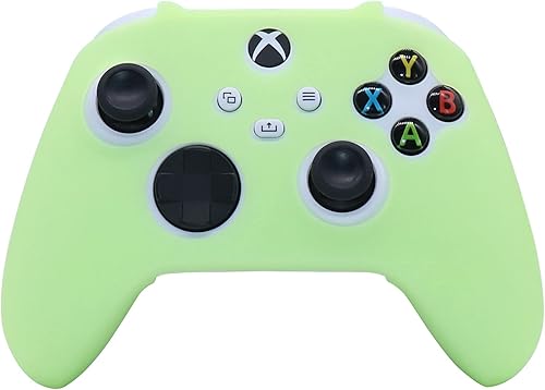 Miniatura 4 de HLRAO Funda de silicona que brilla en la oscuridad para el mando de Xbox Series X, funda protectora de goma suave antideslizante para el controlador