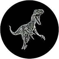 Vista 3 de Velociraptor Raptor Dinosaur PopSockets Standard PopGrip