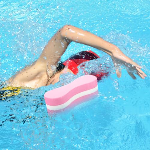 Flotador de piernas para natación Luxshiny pull buoy rosa miniatura 3
