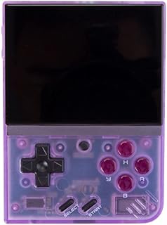 MayD Miyoo Mini Plus Handheld Game Console Retro Game Player, 3.5inch Portable Retro Arcade Video Gaming Emulator, 3000mAh Mini Games Player with 11000 Classical Games, Wi-Fi Battle(Purple)