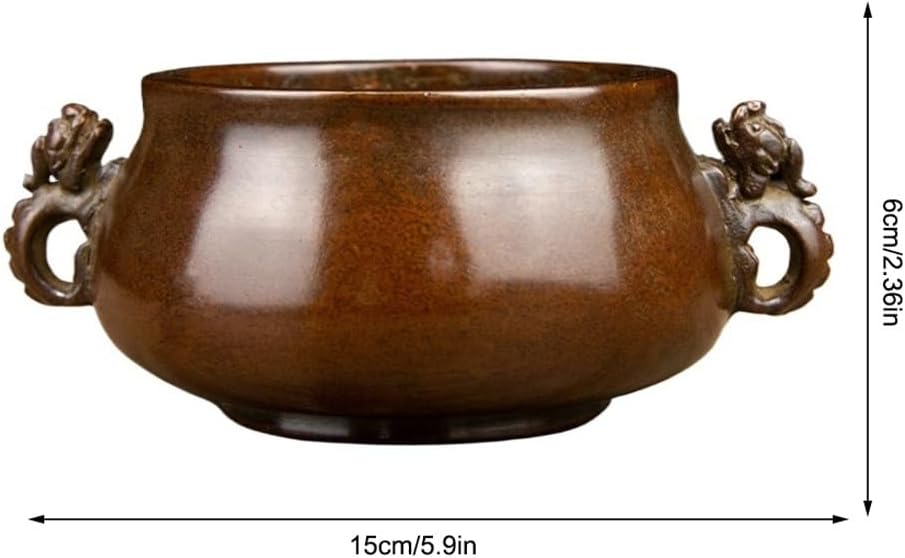 Incense Holder Incense Burner Incense Waterfall Bronze Crafts Ornaments Copper-Colored Incense Burner Incense Burner Incense Burner Household Incense Stove Backflow Incense Burner