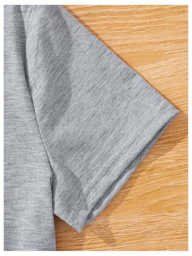 OYOANGLE Girl's 3 Pack Short Sleeve T Shirt Crew Neck Basic Solid Tee Top4