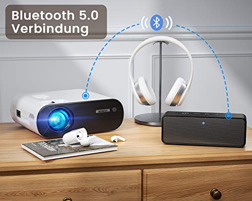 Mini-beamer, wifi, bluetooth, led-videobeamer, Full HD, ondersteuning, 1080p, thuisbioscoop-beamer, 300 inch display, compatibel met Fire Stick, PS5 draagbare projector - Image 5