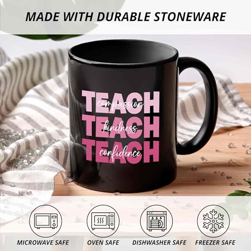 Taza cerámica rosa para profesores con diseño moderno miniatura 2