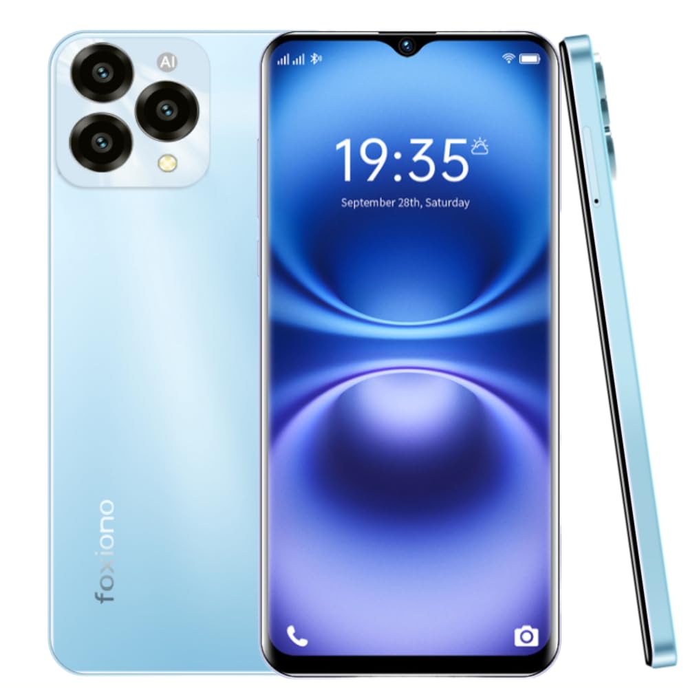 Cell Phone, Android Smartphone Unlocked, Octa-Core 6.52" HD+ 90Hz Display,4000mAh Battery, Perfect for Teenagers, 8(4+4)+64GB/1TB TF, 13MP Camera, 4G