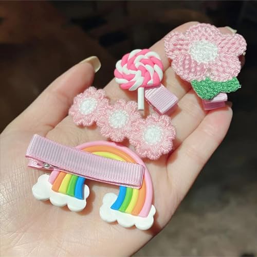 Image of kapimo 42 Pcs Hair Clips for Girls Kids Cute Fancy Hair Accessories for Baby Toddlers Teens Hairclips