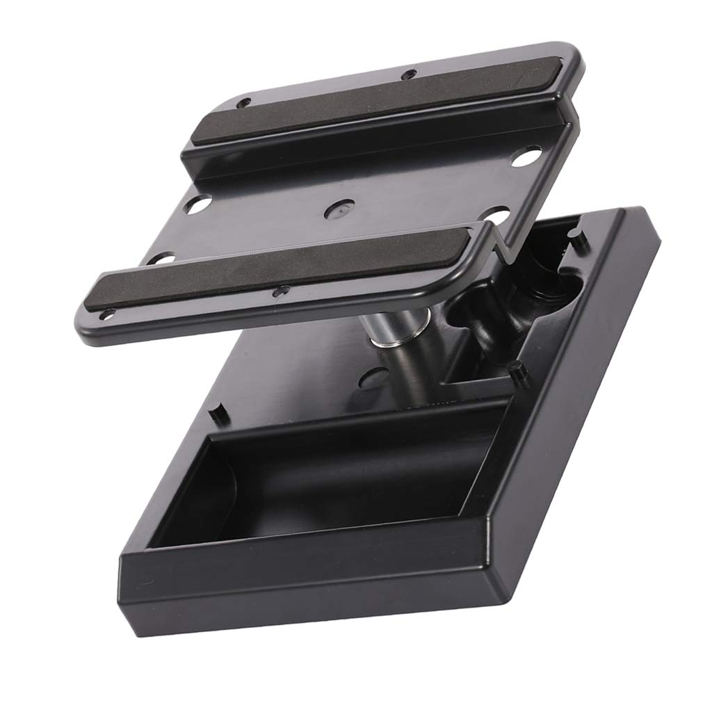 harayaa Soporte para Taller de Coches RC, Giratoria, Accesorio de Giratoria para Chasis de Modelos, Adecuado para Bricolaje, Hogar, Negro, 20 x 15.5 x 7 cm