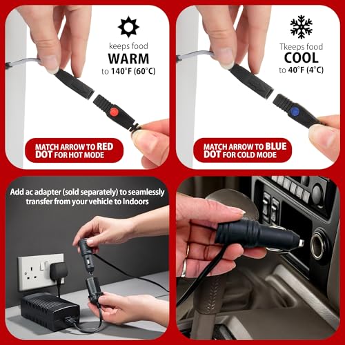 Koolatron 12V Iceless Cooler & Warmer &ndash; Portable Electric Cooler / Nevera Port&aacute;til El&eacute;ctrica for Car Truck Camper Boat, Hard Sided Mini Fridge for Camping Picnic Travel Lunch Food Drinks Office 29 qt