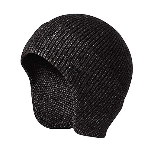 Bonnet tricoté hiver pour homme et femme doux et extensible