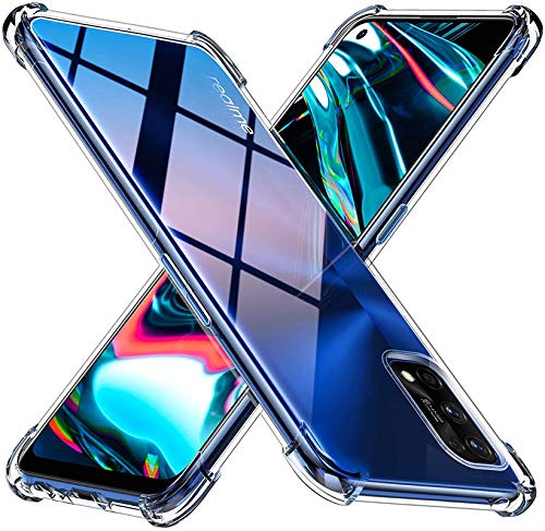Image of Back Cover Bumper Exclusive Silicon Transparent Case Anti Dust Shockproof Slim Back Cover for Realme X7 Pro (Transaprent)