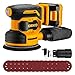 20V Exzenterschleifer Akku 125mm: DEKOPRO Schleifmaschine für Holz,6 variable Geschwindigkeiten, 125 mm Schleifer, Holzschleifer 13000 U/min, mit Staubbeutel und 15 Schleifpapieren