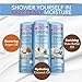 Jergens Wet Skin Body Moisturizer with Coconut Oil, In Shower Lotion for Dry Skin, Fast-Absorbing, Non-Sticky, Dermatologist Tested, 10 Oz