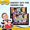 Pokemon Wallet for Boys and Girls, Kids Trifold Purse Canvas Wallets with Zip, Coin and Card Holder - Featuring Charmander & Pikachu