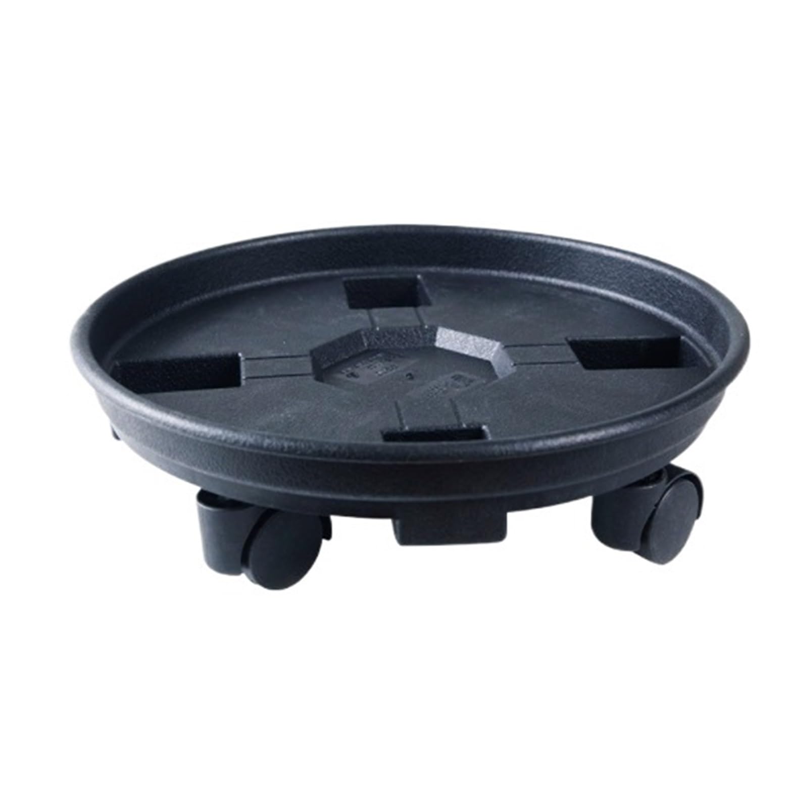 HPTHLY Flowerpot Holder Plant Cart With Roller Base Flower Pot Mover Suitable For Indoor And Outdoor Yard, Deck, Kitchen (Black 23Cm)