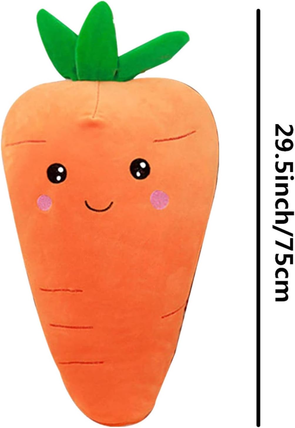 ASkinds Cartoon Carrot Plush Toy, 30inch Cute C arrot Shape Pillow Stuffed Carro t Toy Soft Doll for Boys Girls
