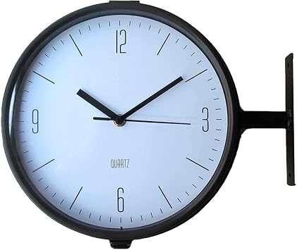 Wall Clock, Radio, Quiet, Fashionable Digital, Seiko, Popular, Double Face, Clock, Wall Clock, Stylish, Interior, 13.2 x 11.0 x 4.4 inches 33.5 x 28 x 11 cm, 16.5 x 4.4 x 4.3 inches 42 x 36.5 x 11