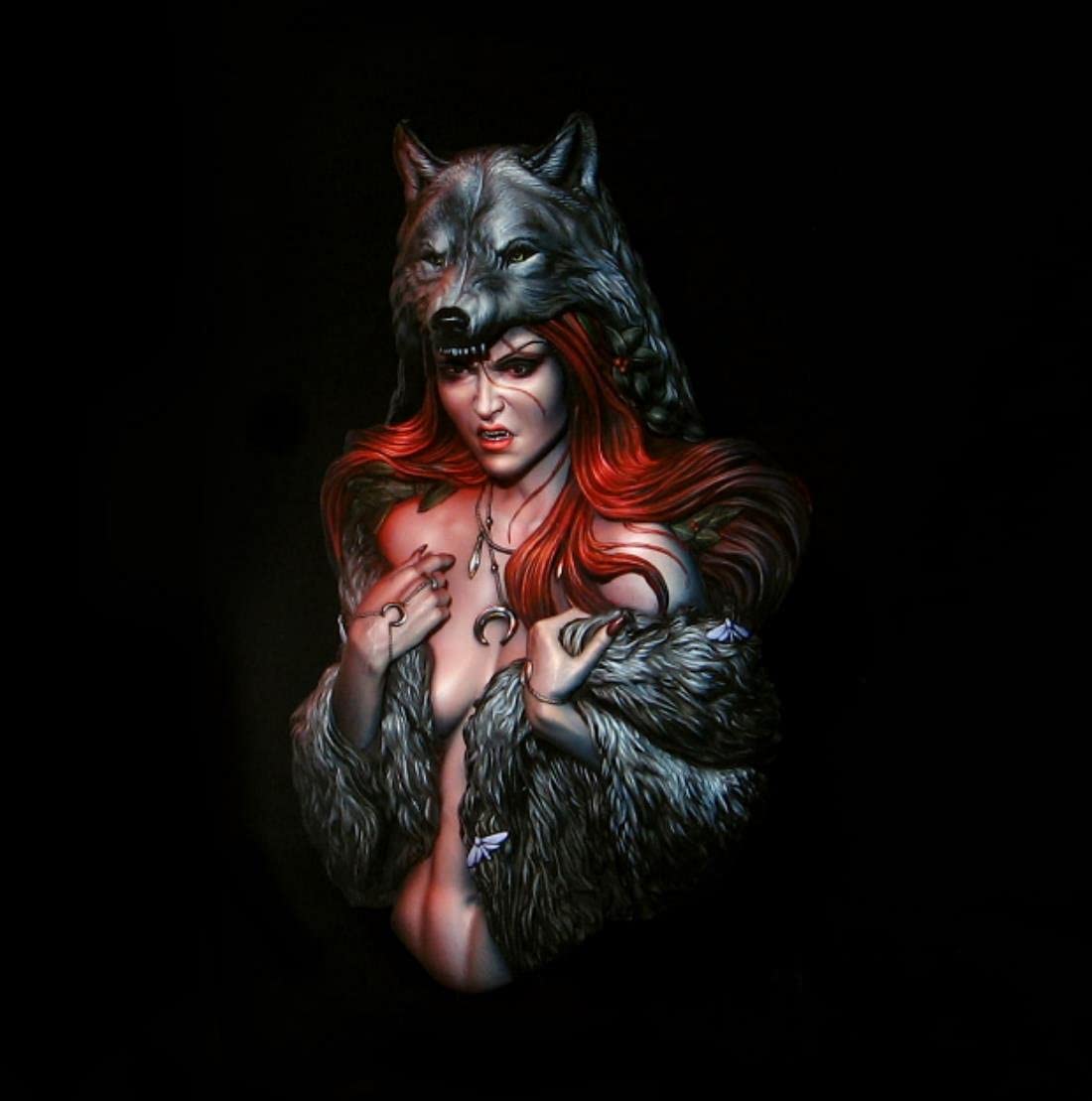 1/10 Resin Büste Modell Gk Bausätze Werwolf Unmontiert Unlackiert S298