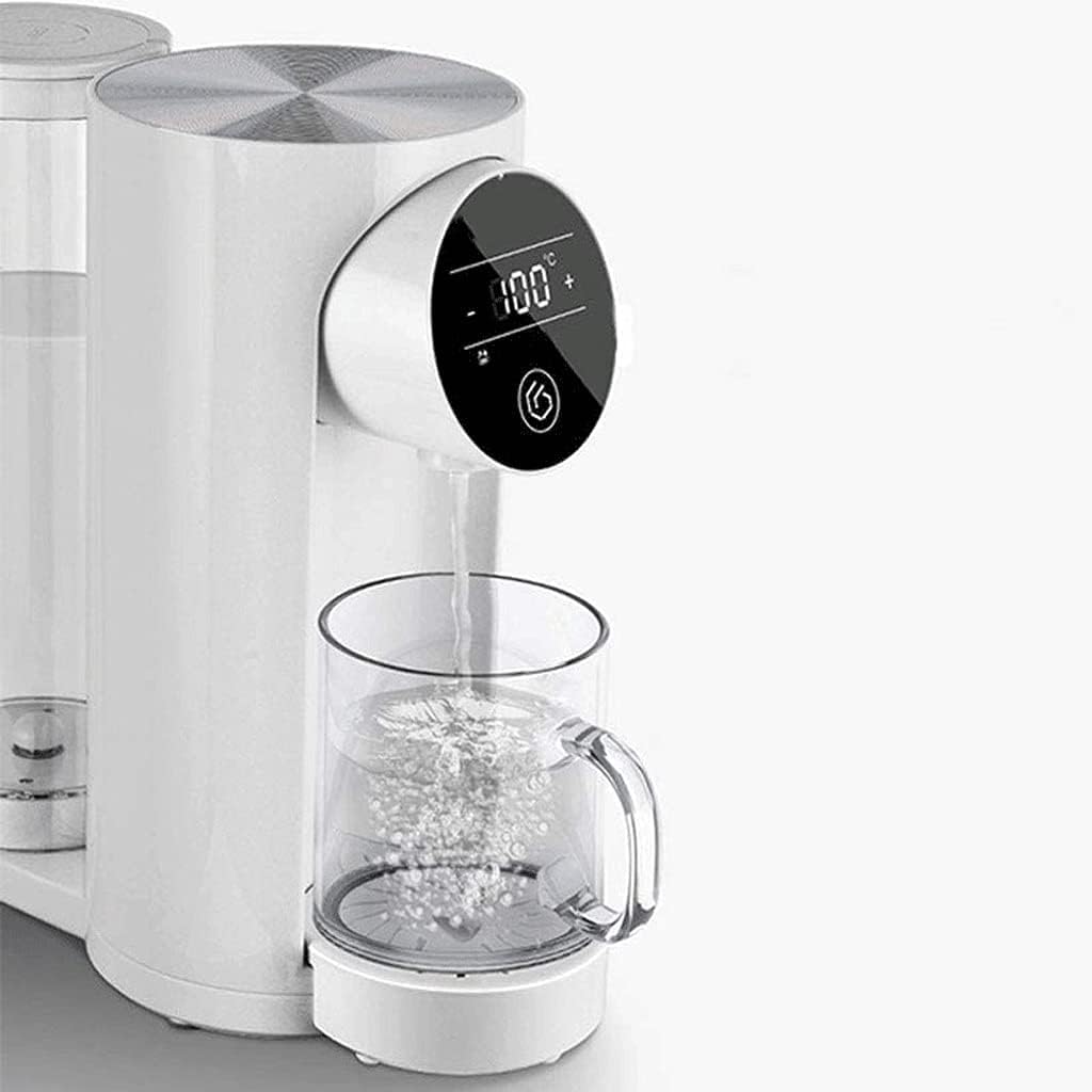Bouilloire électrique en acier inoxydable avec protection anti-arrêt automatique.