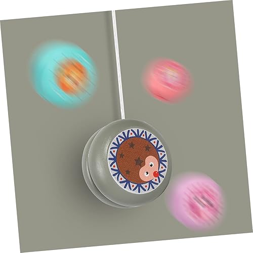 Miniatura 3 de 2 unids Principiante Yo Yo Principiante Diversión Niños Mariquita Yoyo Niños Pequeños Niños de Madera Animal Antiguo Pequeño Rodamiento de Madera