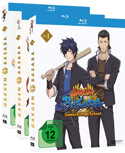 Gakuen Basara Samurai High School: Gesamtausgabe en Blu-ray, pack completo Vol.1-3 con 3 discos 2
