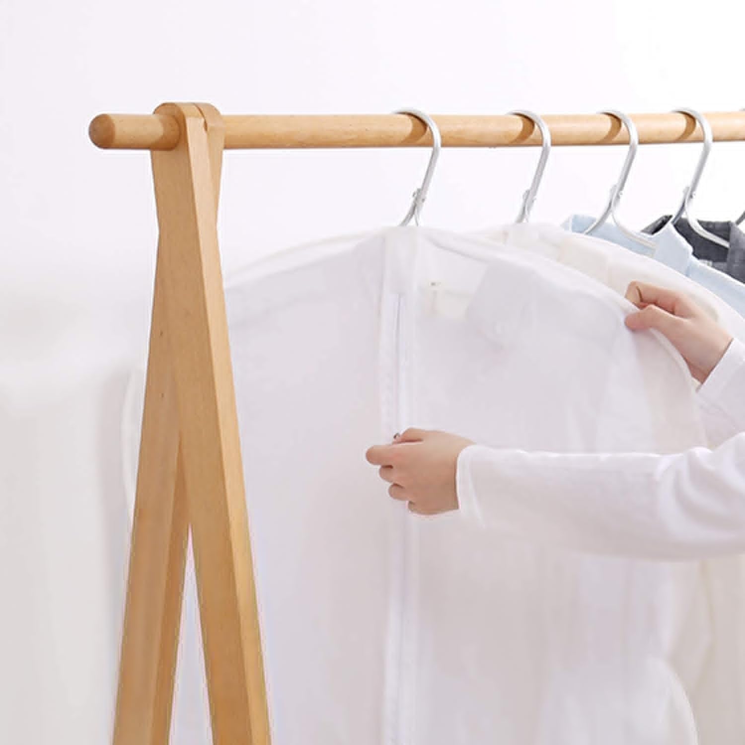 DOUZIO Fundas Para Ropa De Algodón, Bolsa Para Colgar Ropa De 3