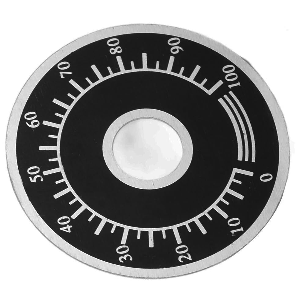 Zifferblatt aus Aluminiumlegierung, Skala 0–100, kompatibel mit RV24YN/WTH118 Potentiometer, 10 mm Innendurchmesser, 10 Stück