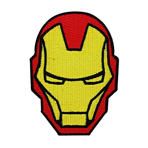 Iron Man Helmet IronOn Patch Marvel Comic Superhero DIY Clothing Craft Applique