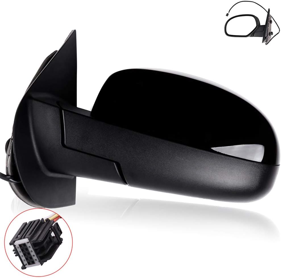 Aintier Driver Side Mirror Compatible with 2007-2013 For Chevy Avalanche 1500 Silverado 1500 2500 3500 Suburban 1500 2500 Tahoe with Electric Adjustment Heated Exterior Mirror